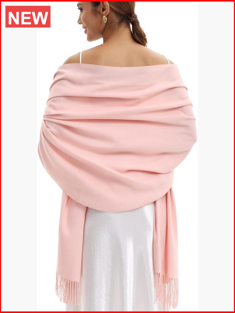 Pashmina Wrap Shawl - Soft Scarf For Wedding Evening Party Dress